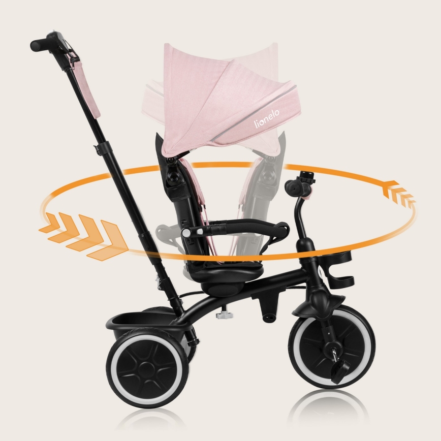 Lionelo - Triciclo infantil BERRY Rosa Pink