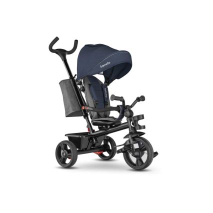 Lionelo - Triciclo infantil HAARI azul marinho/cinza