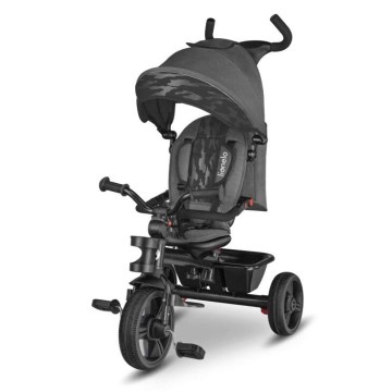 Lionelo - Triciclo infantil HAARI cinzento/preto