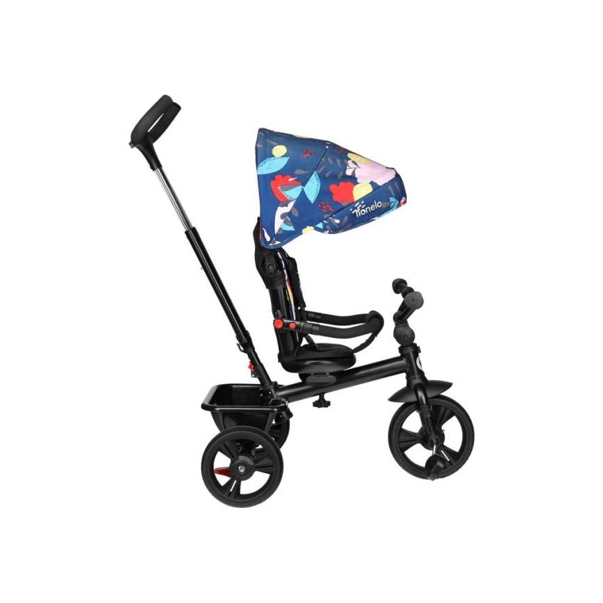 Lionelo - Triciclo infantil HAARI preto/multicolor