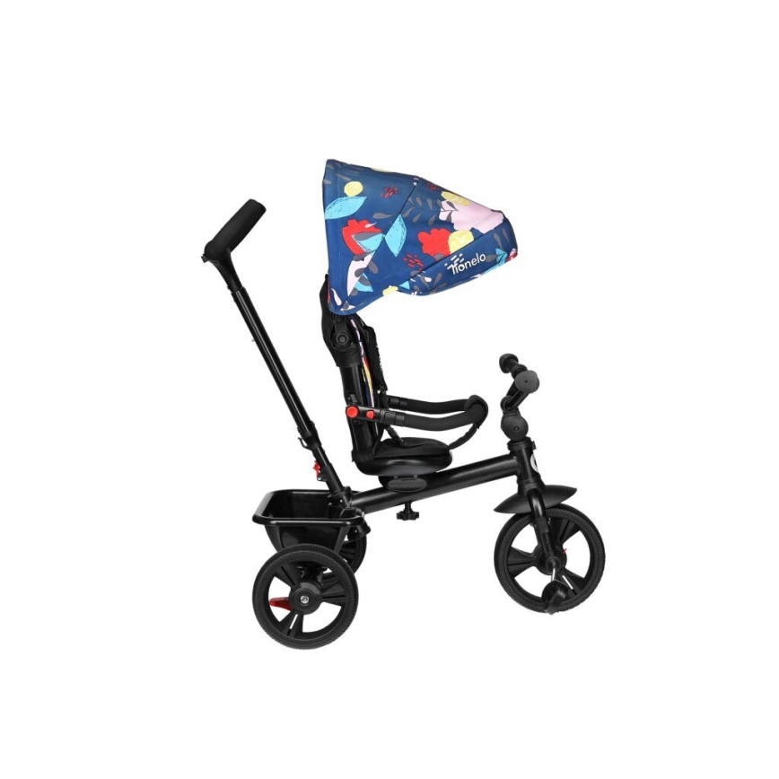 Lionelo - Triciclo infantil HAARI preto/multicolor