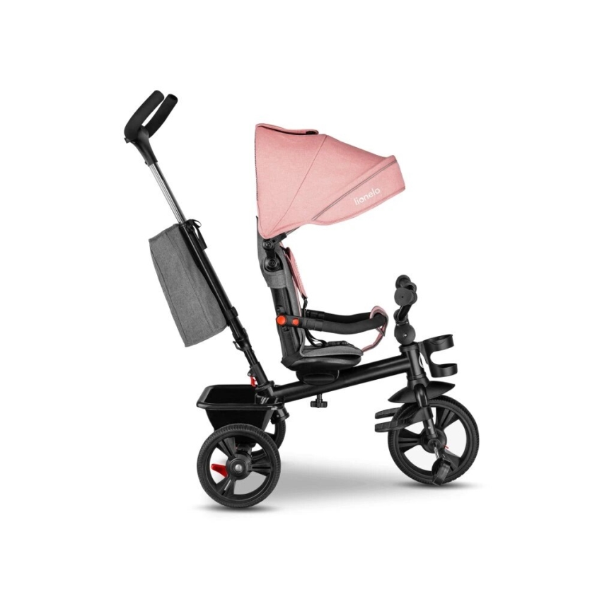 Lionelo - Triciclo infantil HAARI rosa/cinzento
