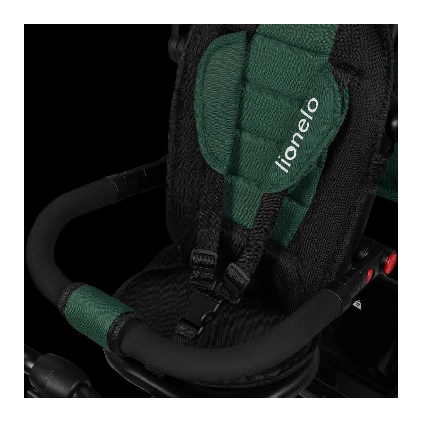Lionelo - Triciclo infantil HAARI verde/preto