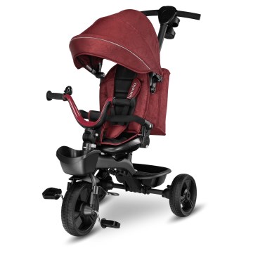 Lionelo - Triciclo infantil KORI Vermelho Bordô