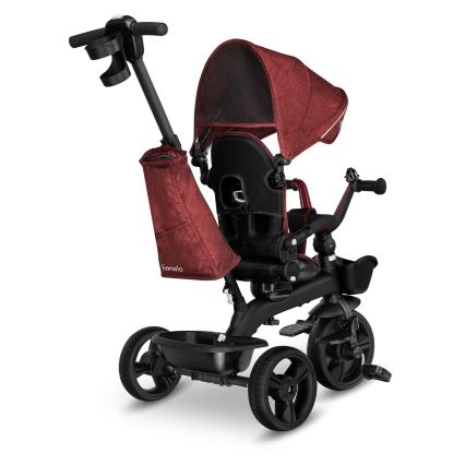 Lionelo - Triciclo infantil KORI Vermelho Bordô