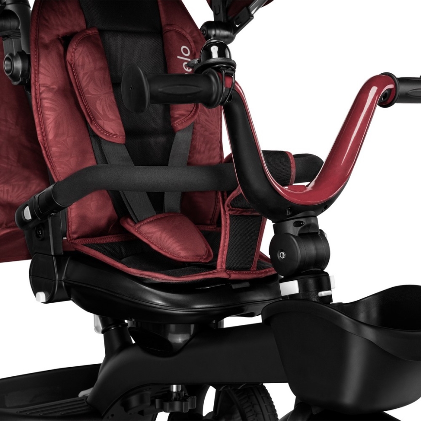 Lionelo - Triciclo infantil KORI Vermelho Borgonha