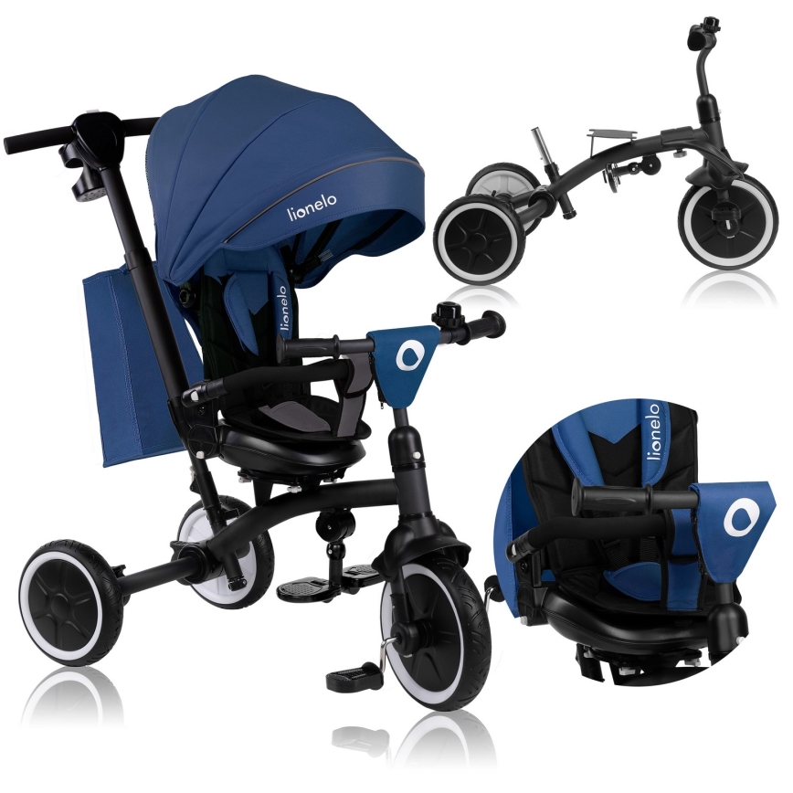 Lionelo - Triciclo infantil TRIS PLUS Azul Denim