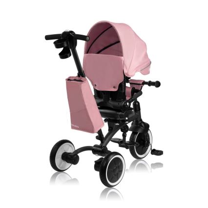 Lionelo - Triciclo infantil TRIS PLUS Pink Rose