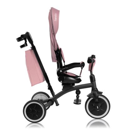 Lionelo - Triciclo infantil TRIS PLUS Pink Rose