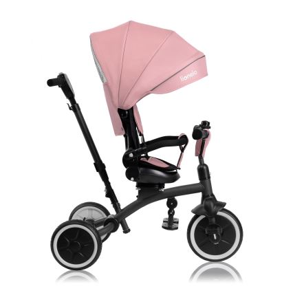 Lionelo - Triciclo infantil TRIS PLUS Pink Rose