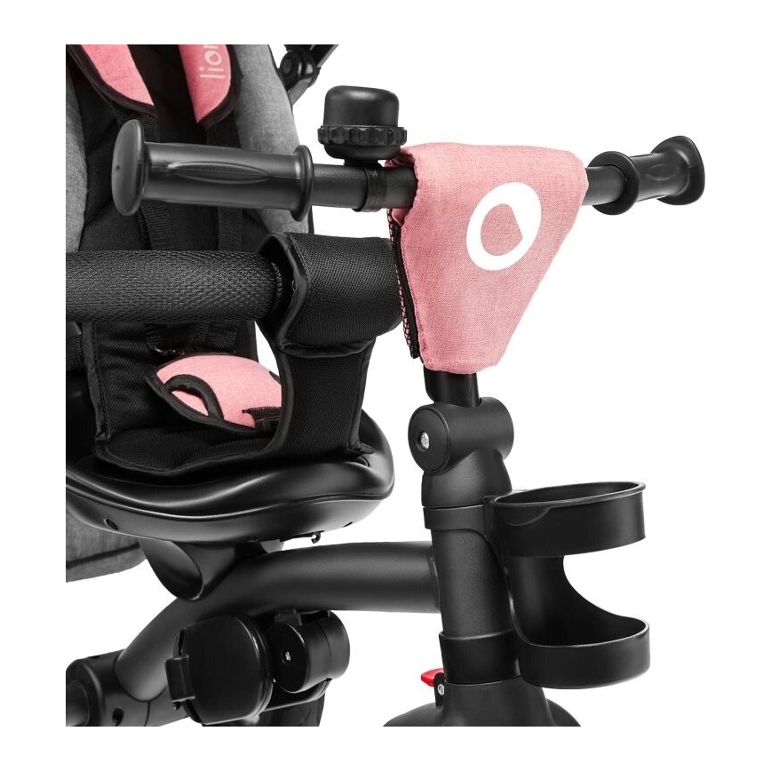 Lionelo - Triciclo infantil TRIS rosa/cinzento