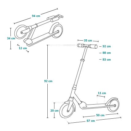 Lionelo - Trotinete de Criança LUCA preto/rosa