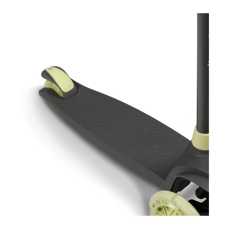 Lionelo - Trotinete infantil JESSY 3xAA cinzento/verde