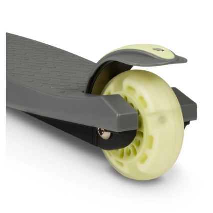 Lionelo - Trotinete infantil JESSY 3xAA cinzento/verde