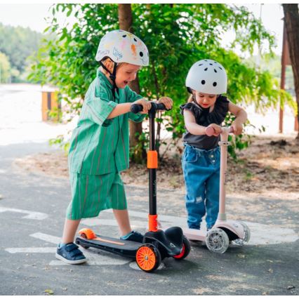 Lionelo - Trotinete infantil JESSY 3xAA cor-de-rosa