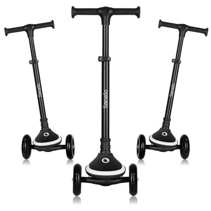 Lionelo - Trotinete infantil MEY 3xAAA Preto Ônix