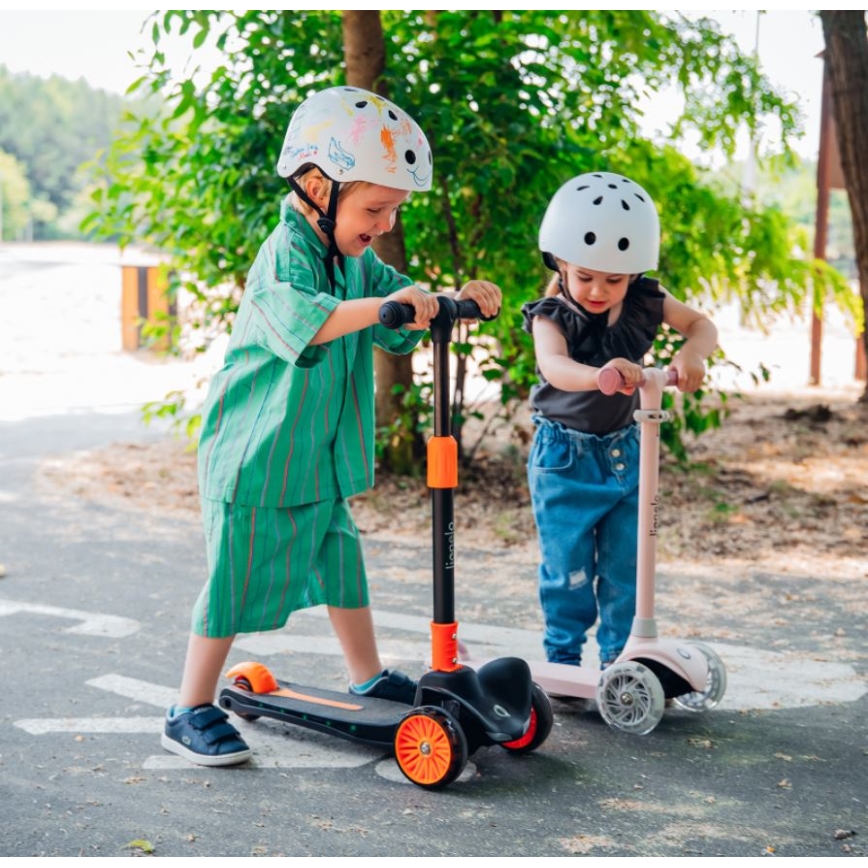 Lionelo - Trotinete para crianças JESSY 3xAA rosa