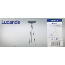 Lucande - Candeeiro de chão FILORETA 3xE27/60W/230V