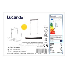 Lucande - Candelabro suspenso LED com regulação EBBA 5xLED/5W/230V