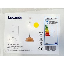 Lucande - Candelabro suspenso LOURENCO 1xE27/60W/230V