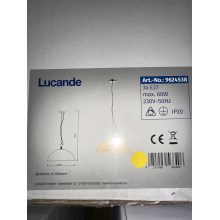 Lucande - Candelabro suspenso LOURENCO 3xE27/60W/230V