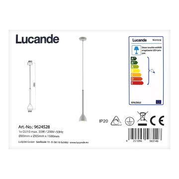 Lucande - Candelabro suspenso NORDWIN 1xGU10/35W/230V
