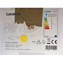 Lucande - Iluminação de parede ALEXARU 1xE27/60W/230V