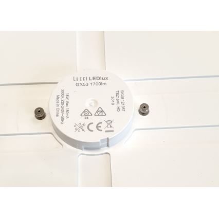 Lucci air 121357 - Iluminação de teto para ventoinha LED/18W/230V