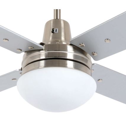 Lucci Air 210334 - Ventilador de teto AIRFUSION QUEST 1xE27/60W/230V madeira/cromado fosco + comando à distância