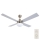 Lucci Air 210334 - Ventilador de teto AIRFUSION QUEST 1xE27/60W/230V madeira/cromado fosco + comando à distância
