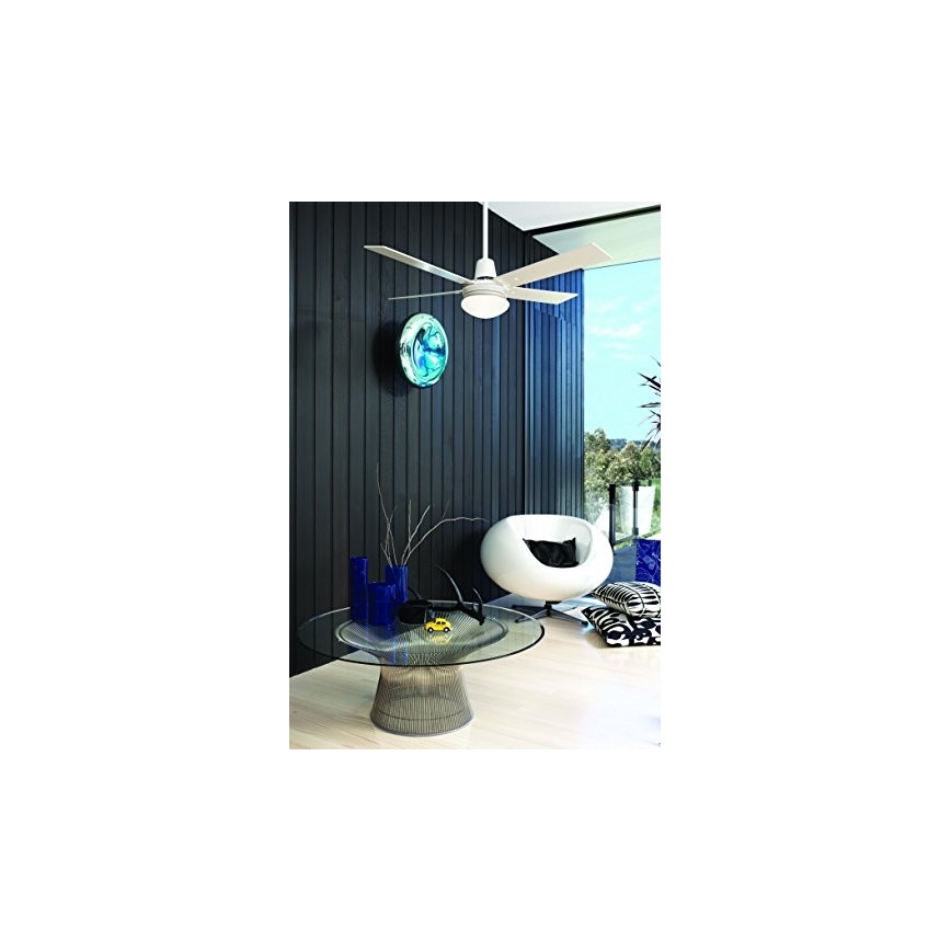 Lucci Air 210339 - Ventilador de teto AIRFUSION QUEST 1xE27/60W/230V branco/madeira + controlo remoto