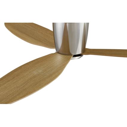 Lucci air 210519 - Ventilador de teto AIRFUSION RADAR cromo brilhante/madeira + controlo remoto