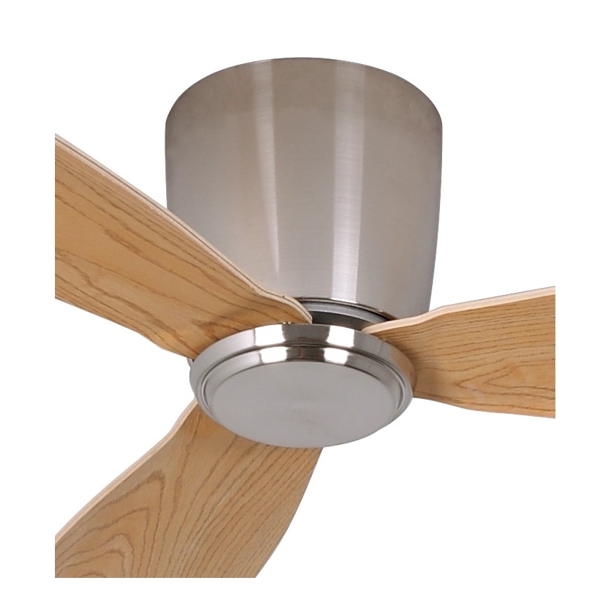 Lucci air 210519 - Ventilador de teto AIRFUSION RADAR cromo brilhante/madeira + controlo remoto