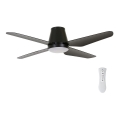 Lucci Air 213002 - Ventilador de teto LED AIRFUSION ARIA LED/18W/230V preto + comando à distância