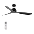 Lucci Air 213041 - Ventilador de teto WHITEHAVEN preto + controlo remoto