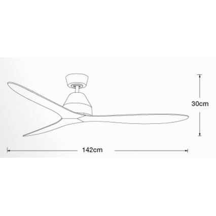 Lucci air 213044 - Ventilador de teto WHITEHAVEN 1xGX53/18W/230V preto + controlo remoto