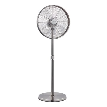 Lucci Air 213117EU - Ventilador de pé BREEZE, acabamento em cromo fosco, diâmetro 46 cm