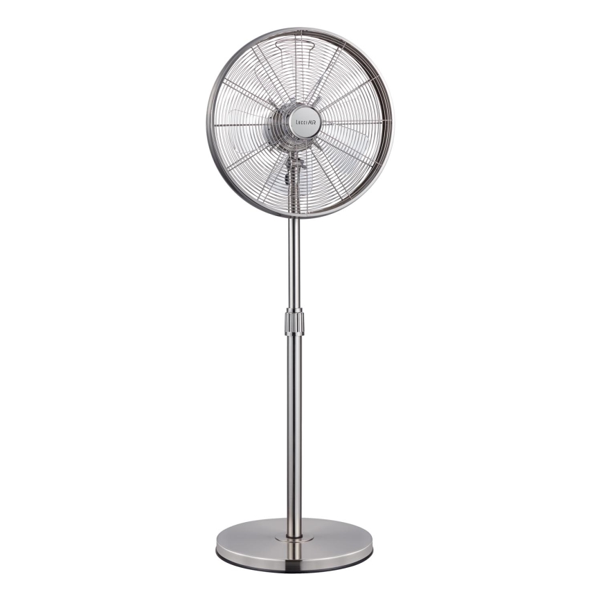 Lucci Air 213117EU - Ventilador de pé BREEZE, acabamento em cromo fosco, diâmetro 46 cm