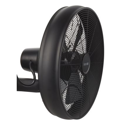 Lucci air 213124 - Ventoinha de parede BREEZE 55W/230V preto + controlo remoto