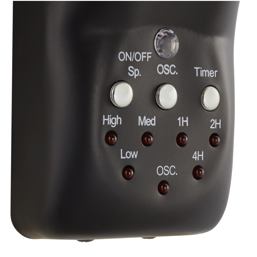 Lucci air 213124 - Ventoinha de parede BREEZE 55W/230V preto + controlo remoto