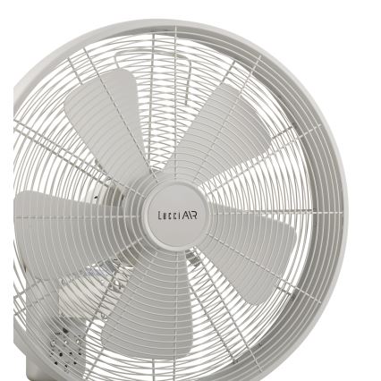 Lucci Air 213128EU - Ventilador de parede BREEZE 55W/230V branco + comando à distância
