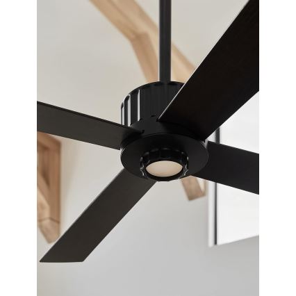 Lucci air 213170 - Ventilador de teto LED NEWPORT wengue/marrom + controlo remoto