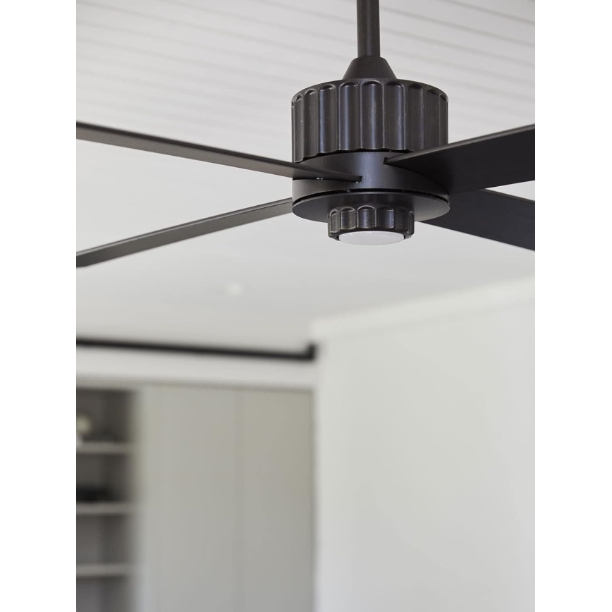 Lucci air 213170 - Ventilador de teto LED NEWPORT wengue/marrom + controlo remoto