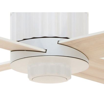 Lucci air 213171 - Ventilador de teto LED NEWPORT madeira/branco/bege + controlo remoto