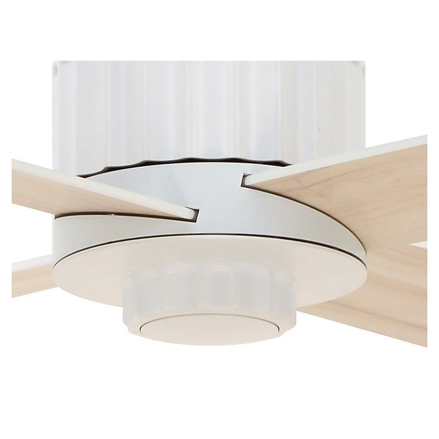 Lucci air 213171 - Ventilador de teto LED NEWPORT madeira/branco/bege + controlo remoto