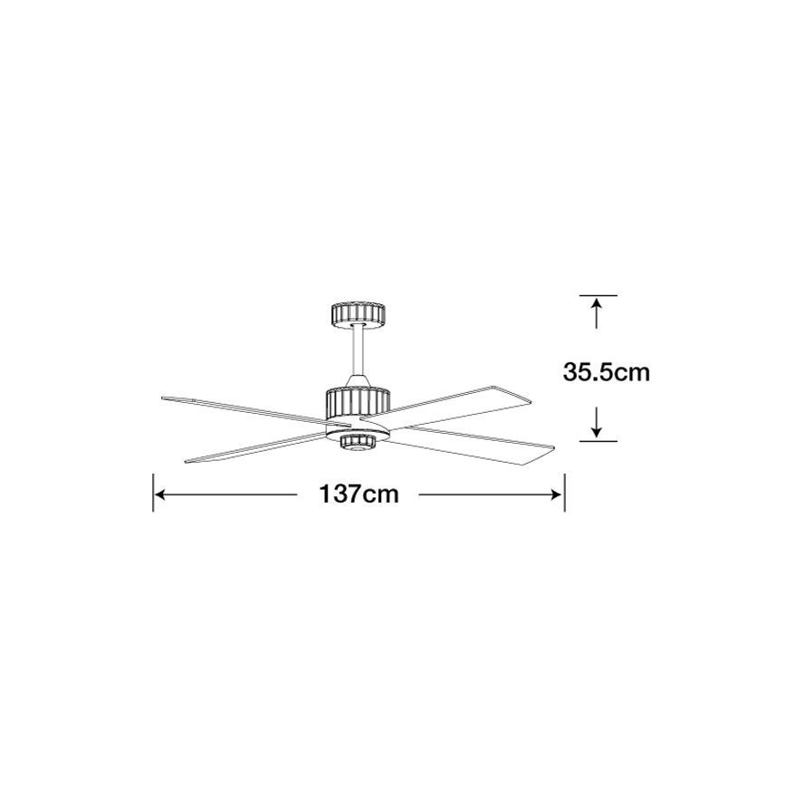 Lucci air 213171 - Ventilador de teto LED NEWPORT madeira/branco/bege + controlo remoto