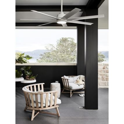 Lucci air 213182 - Ventilador de teto LED ATLANTA 1xGX53/12W/230V branco + controlo remoto