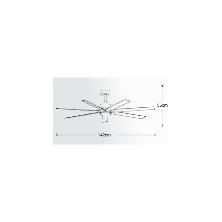 Lucci air 213182 - Ventilador de teto LED ATLANTA 1xGX53/12W/230V branco + controlo remoto