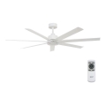 Lucci air 213182 - Ventilador de teto LED ATLANTA 1xGX53/12W/230V branco + controlo remoto