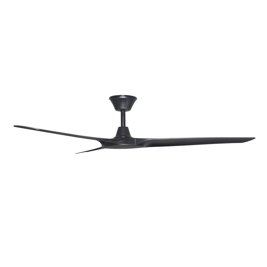 Lucci Air 21321649 - Ventoinha de teto ABYSS diâmetro 142 cm IP66 preto + comando
